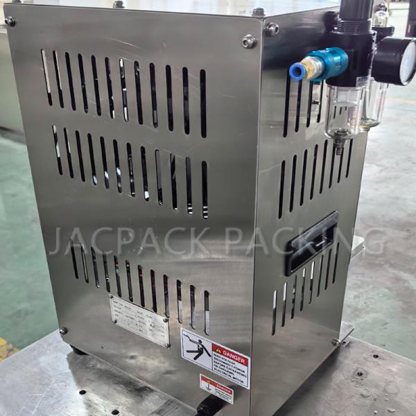 Semi Auto Desktop Aluminum Foil Tray Sealing Machine For Alu Film Heat Sealing
