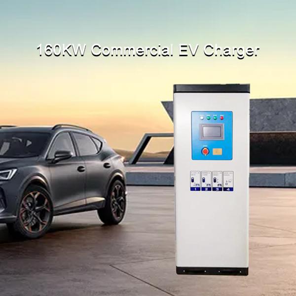 TUV 160KW Commercial Electric Vehicle Charging Stations 2 Guns DC Quick Charger