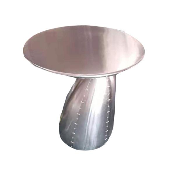 Designer furniture retro industrial style aluminum aviator coffee table mushroom table side table