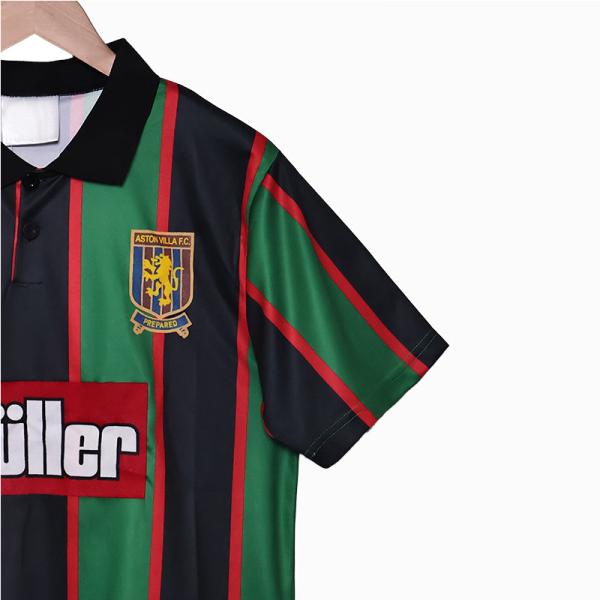 Aston Villa Retro 1993-1995 Away Football Club Jerseys Replica Support Customization