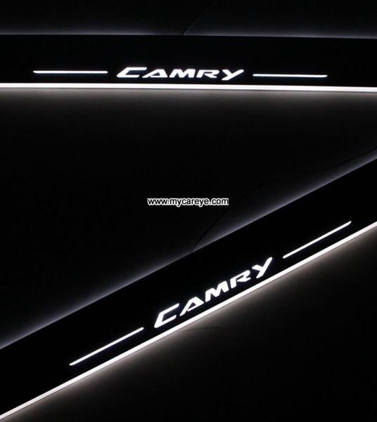 Toyota Camry car accessory upgrade LED lights auto door sill scuff plate
