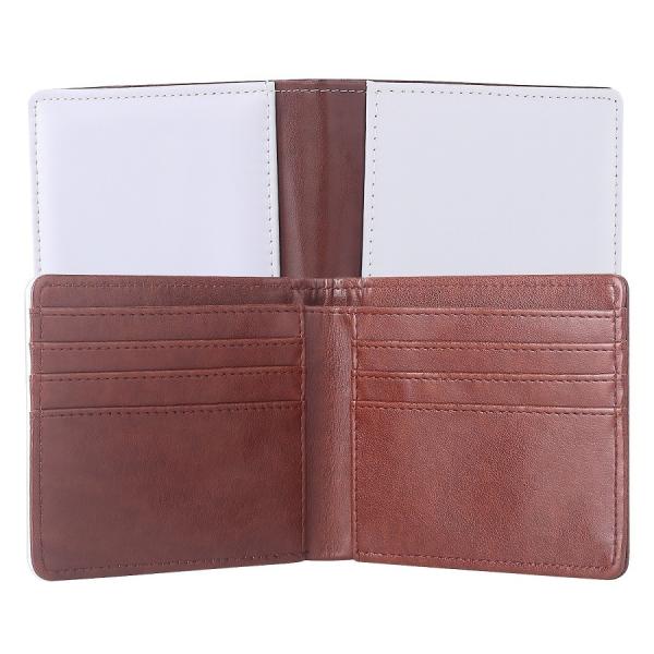 Custom Big Capacity Leather Sublimation Wallet With Multiple Card Slots For Man