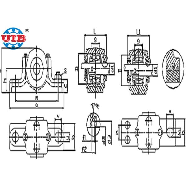 Cast Steel Material Plummer Block Bearing With SN518 Heavy Duty Housing