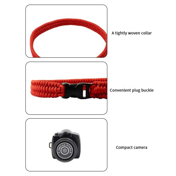 Polyester USB Cat Tracking Collar With Camera 58cm Cat Collar Camera Wifi