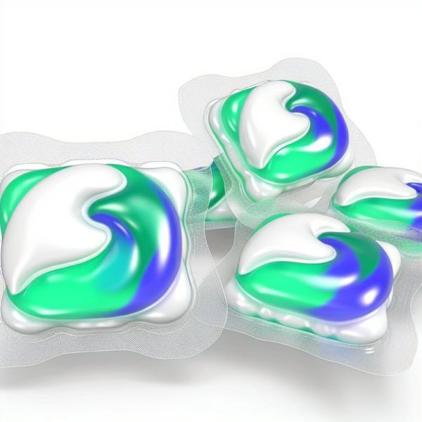 Dissolvable Laundry Detergent Pods for Washing Clothing Fragrance-Free and Dissolvable
