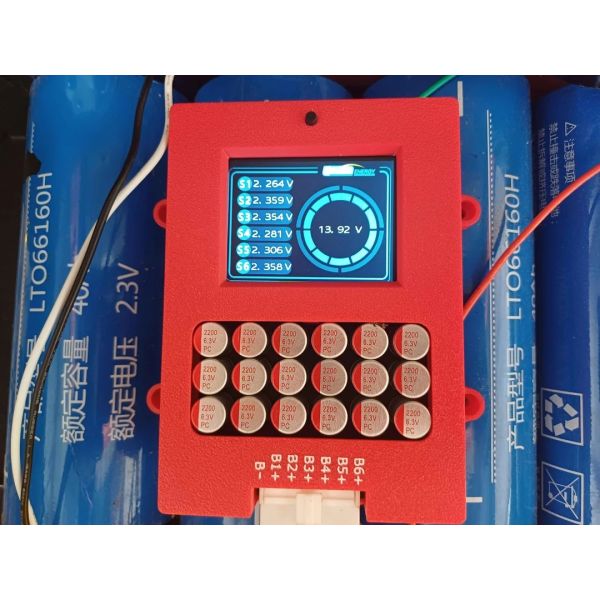 6S 5A LTO car audio battery Active Balancer Equalizer with LCD screen