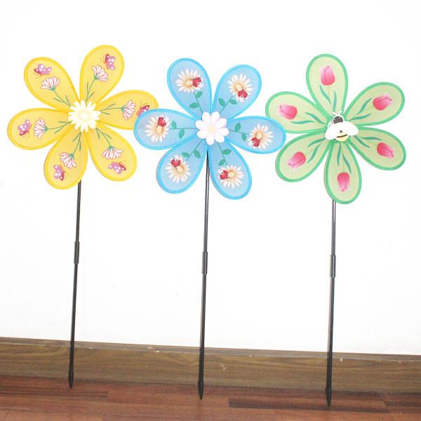Spring seasonal windmill flowers