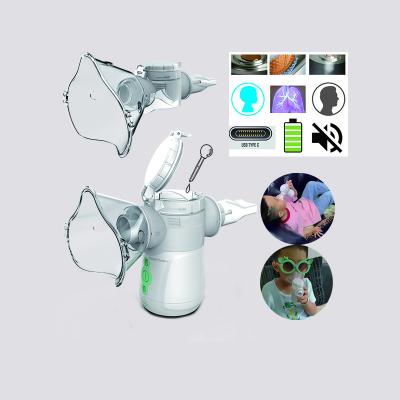 3μM Mesh Kids Nebulizer Machine Dual Channel Cough Breathing Inhaler Machine