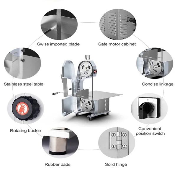 Коммерческая машина для резки замороженного мяса напряжение 110 В Костная пила