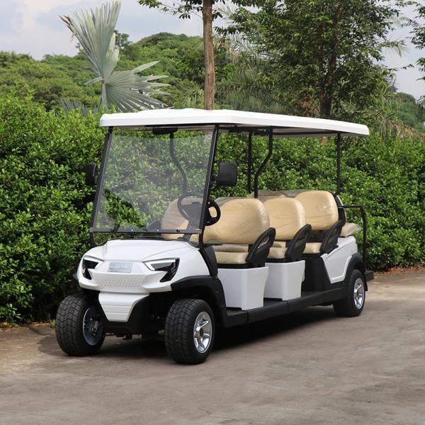 6+2 Seater Sightseeing Electric Golf Buggy With LiFePO4 Battery