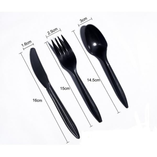 Plastic Sleeve Cutlery Set Customized Logo Buffets PS Disposable Spoon Fork and Knife