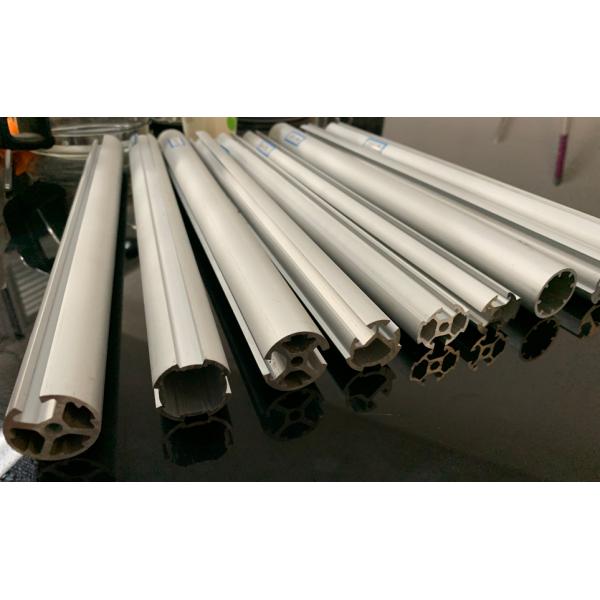 Perfil de aluminio anodizado de plata de la protuberancia de la ranura de T alrededor de la planta de fabricación