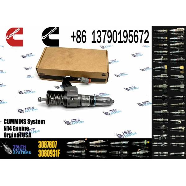 Componentes del motor diesel inyector de combustible de tren común 3411764 3087733 3087807 para el motor Cummins N14