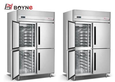 Bandejas da inserção do refrigerador do congelador da porta da cozinha comercial armário de aço inoxidável de 4