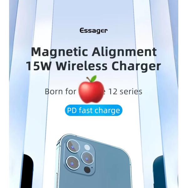 MicroWave Magnetic Mobile Phone Charger Wireless Mini Fast Charging 5W 15W 7.5W