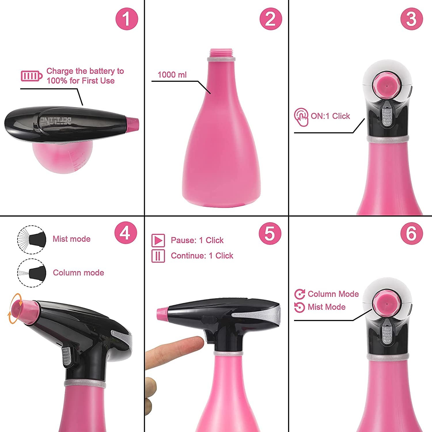 автоматический USB спрейера завода 1A поручая открытый сад 33.8oz