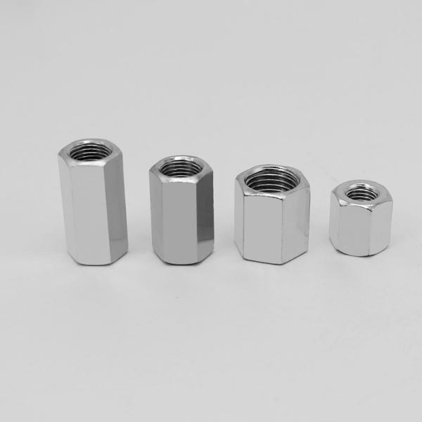 GB52 Zinc Plating Threaded Connector Nut Hexagonal Joint Nuts For Connection / Fixation