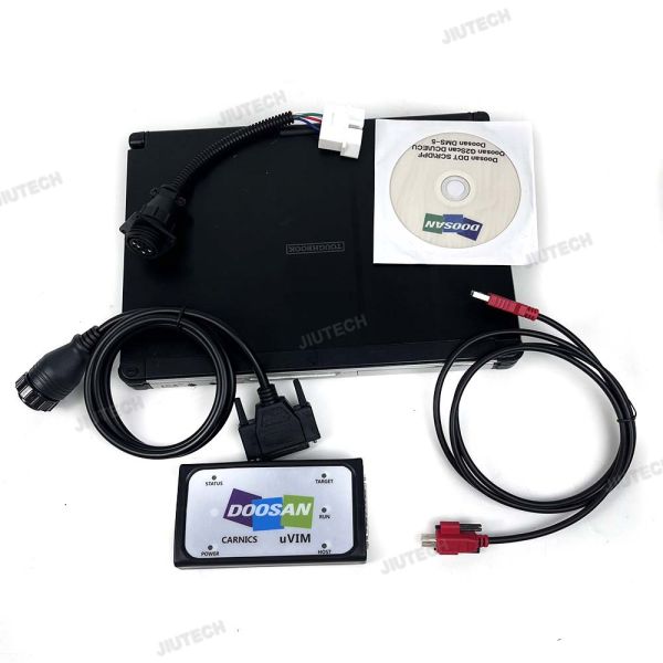 Doosan Diagnostic Tool with 2024 Software Version for Excavator Heavy Industry Engine System SCR DPF DMS-5 DCUECUG2 on Win 10 Professional Edition