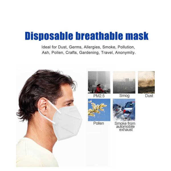 Non Woven N95 Face Mask Disposable Earloop Face Mask Environment Friendly