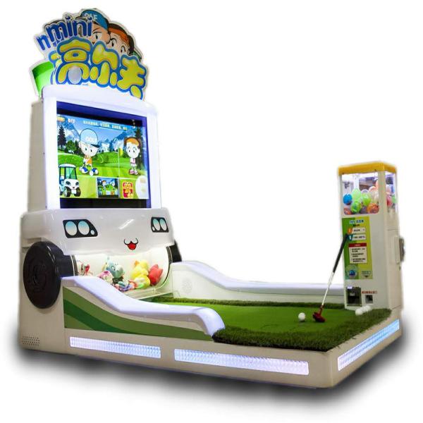 Booths Mini Golf Coin Operated Amusement Machines , Children Commercial Arcade Machines