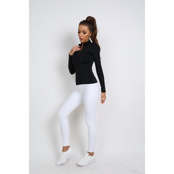 White Horse Riding Pants Full Seat Silicone Anti Pilling Womens Equestrian Breeches