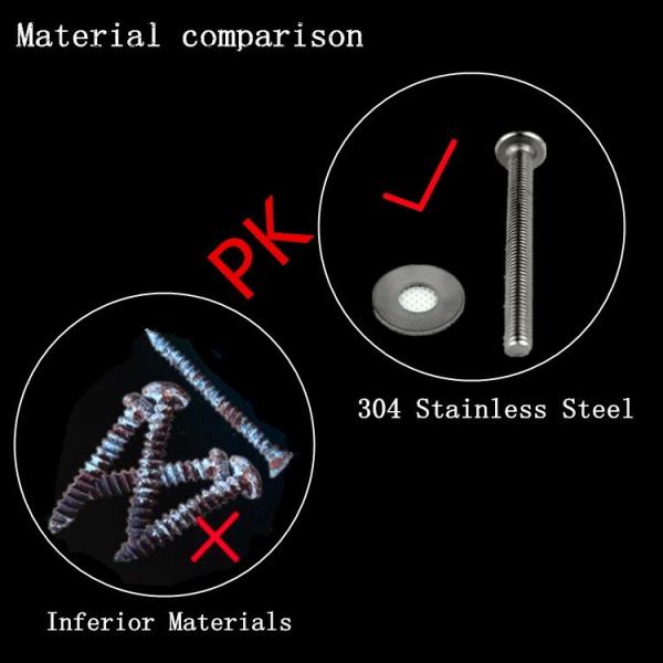 GB Standard Toilet Mounting Hardware Urinal Bolts With Plastic Expansion Bolts