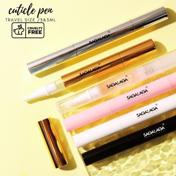 Easy Apply Empty Nail Cuticle Oil Pen 3ml Plastic Tube Format Brush Twist Brush Pen for Nail Cuticle Moisturizing Oil