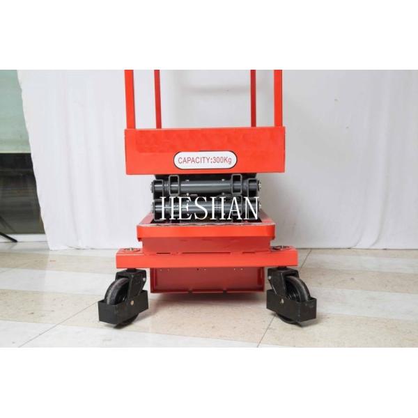 4.8M Portable Hydraulic Scissor Lift 300kg Warehouse Platform Lift