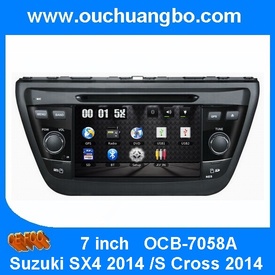 Ouchuangbo Car GPS DVD Stereo for Suzuki SX4 2014 /S Cross 2014 USB iPod Radio Player OCB-7058A