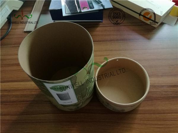 Caixas do empacotamento de alimento do cartão do GV, caixa do cilindro do papel de embalagem de 230 G/M que empacota para o chá