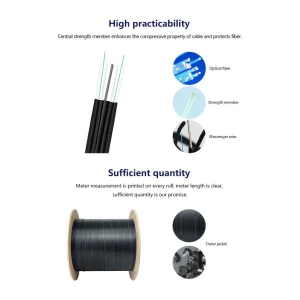 8-shaped LSZH Self-Supporting Armored Optical Cable for Versatile and Flexible FTTH