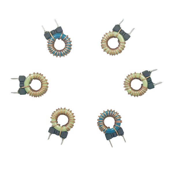 High Magnetic Flux Efficiency Toroidal Inductor with Vertical Base and 5 Turns Enameled Wire