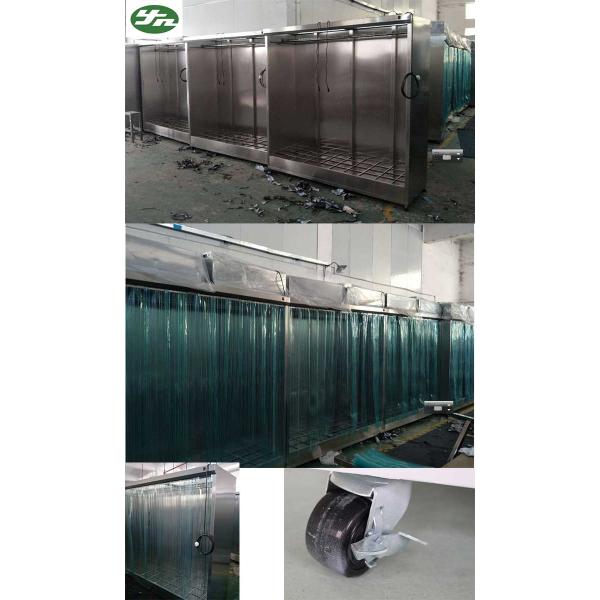 Foguista antiestático do armário do vestuário do quarto desinfetado do vertical da cortina para a indústria eletrônica
