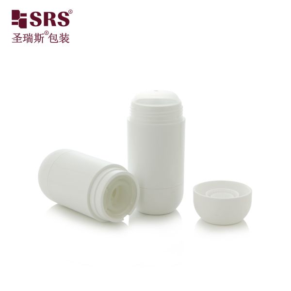 D054 SRS 30ml Deodorant Stick Case: Custom Tinted PP PCR Recycled Deodorant Packaging (Blush & Sage Hues)