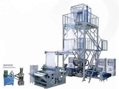 Three Layer Multilayer Blown Film Extrusion , High Speed Film Blowing Machine