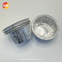 Foil Ramekins Ronde Foil Pans Cuisinier à micro-ondes Paroi lisse Pour plateau de papier