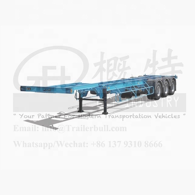 30ft 3Axles Gooseneck Skeleton Container Полугрузовые прицепы для тяжелых грузовых контейнеров ISO Tanker