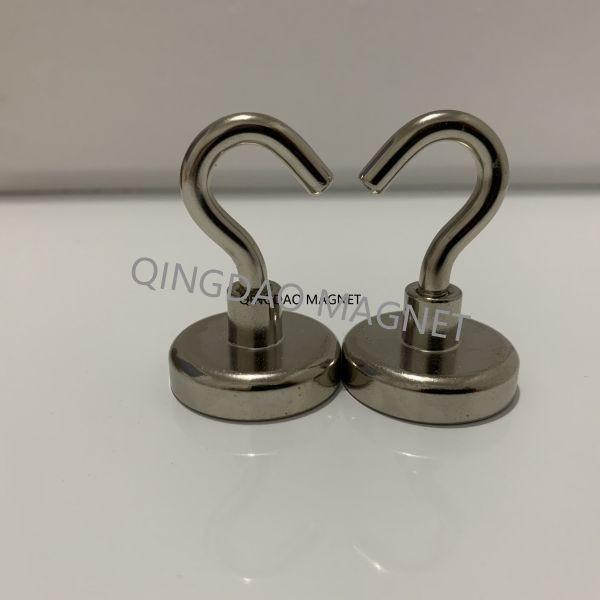 Sintered NdFeB Hook Magnet, N35,32KGS, Permenent Hook Magnets, Magnetic Assembly