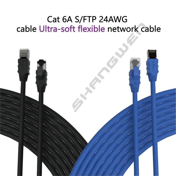 Cable exterior flexible y suave anticongelante 4P SFTP/FTP Cat6 Cat6A de nivel de ingeniería UTP Cat6a Cable de red Cat6A 24awg