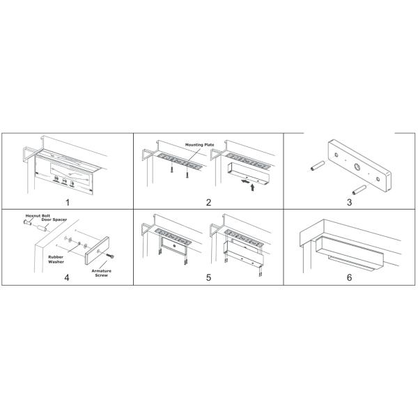 600LBS Double Holding Force Electric Magnetic Lock For Refrigerator Door