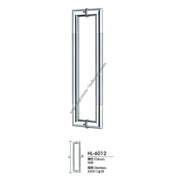 Stainless steel door handle HL6012, dia38 X 600