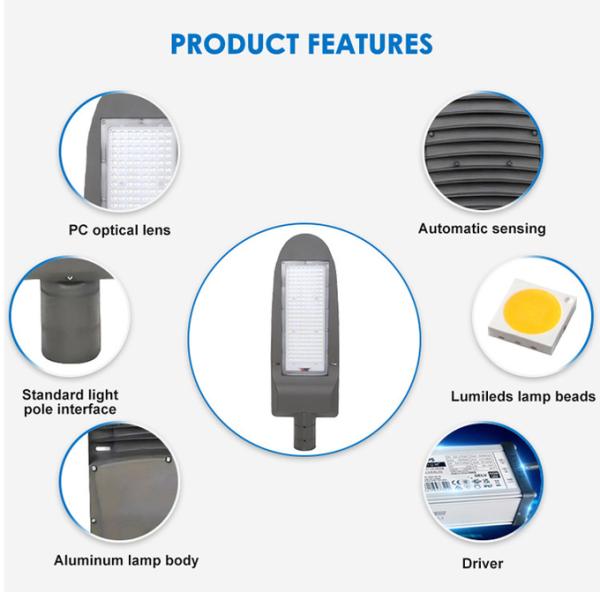 High Lumens 50w 100w 150w 200w Led Street Light For Outdoor Places