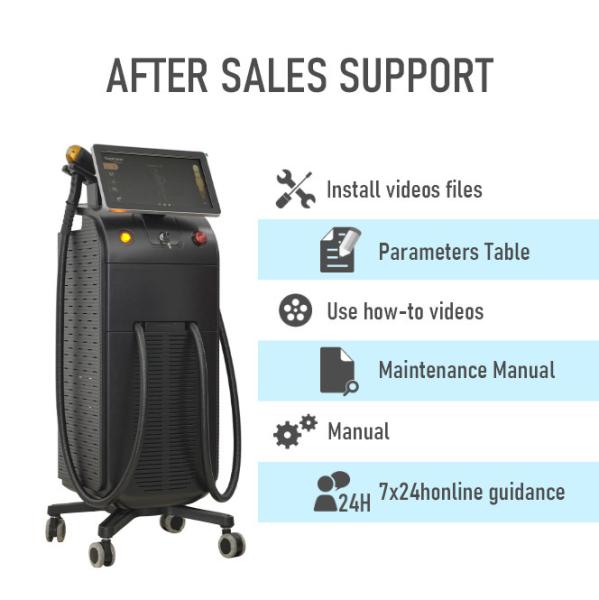 808nm 810nm Ice Platinum Laser Hair Removal Two Handles Titanium Laser Machine