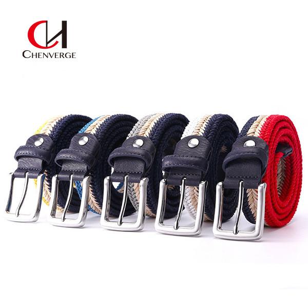 Braided Woven Elastic Belt Wax Rope Straw Men'S And Women'S Leisure Canvas Belt