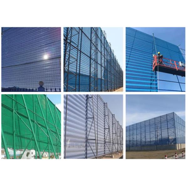 Зеленые оцинкованные порошковые покрытия для ограждения от ветра панели для ограждения от ветра перфорированные панели формы отверстий