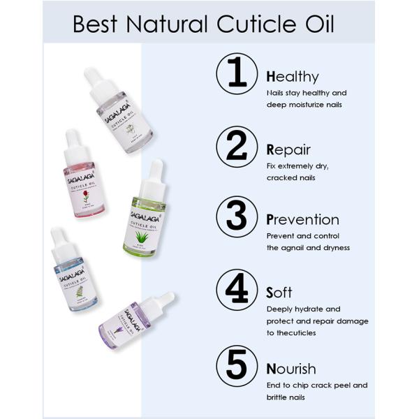 Private Label Organic Jojoba Scented Cuticle Oil 20Ml Natural Revitalizing Mango Nail Oil for Nourishing and Moisturizing