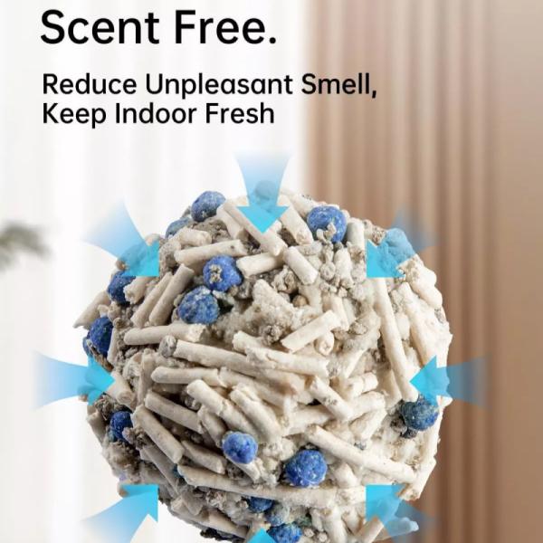 Customization Degradable Tofu and Bentonite Mixed Cat Litter Dust Free Easy to Scoop