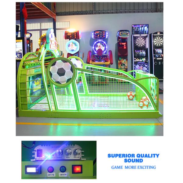 Mini Kids Gym Playground Big Big Soccer 2 Players Play Football Game Machine with 55 Inch Screen