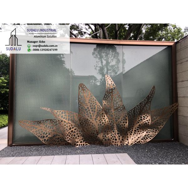 SUDALU Aluminum Laser Curvel Artistic Panel for Plaza Garden Alumunum Decoration Panel High Quality