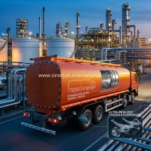 SINOTRUK 400Hp Oil Transport Tanker  High-Performance Option for All Oil Delivery Needs